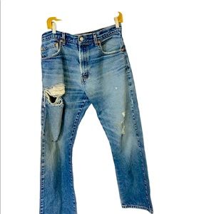 Levi’s 517 boot cut jeans faded and worn size 33x32